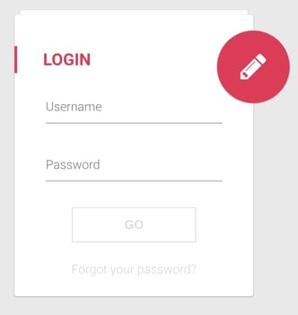 login template with white/red color scheme