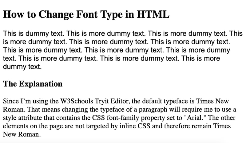 How to Change Font in HTML