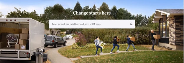real estate landing pages: zillow