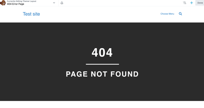 the custom 404 page in beaver builder wordpress