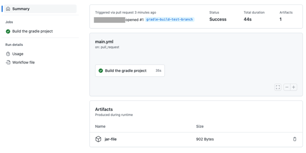 pull request steps to build a github gradle project
