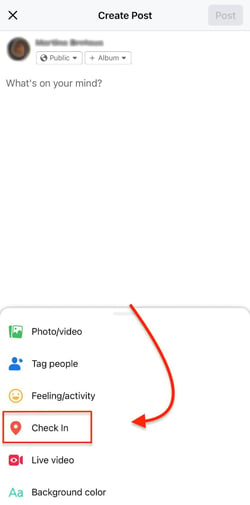 how to create a custom location on instagram step 2