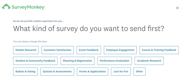 how to create a survey on surveymonkey step 1: select the type of survey you want