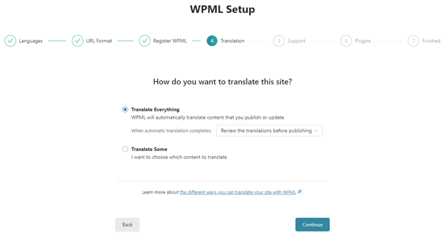 WPML plugin for creating a multilingual website in wordpress