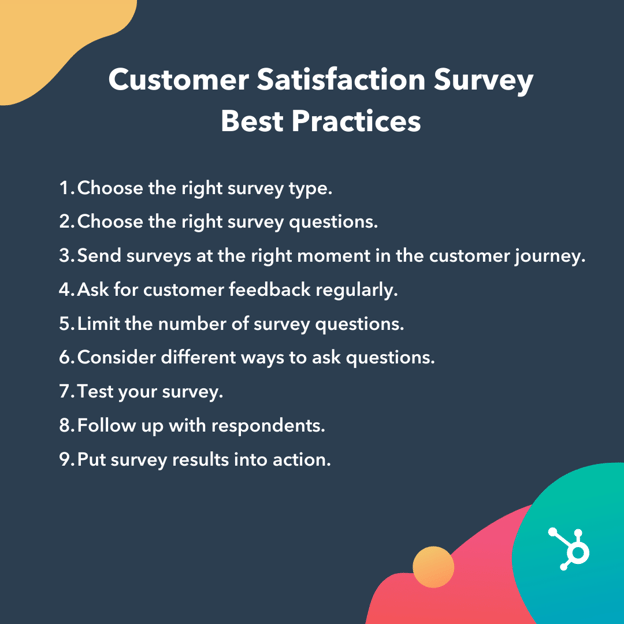 customer satisfaction survey best practices list