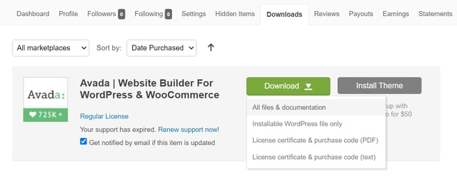 The package could not be installed. The theme is missing the style.css stylesheet themeforest example
