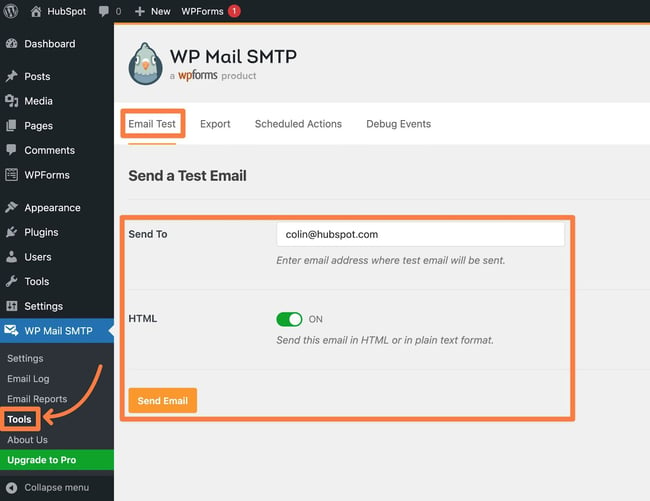 wordpress emails not sending: fixing wordpress email error in WP mail smtp