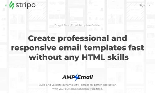 Stripo interactive email template