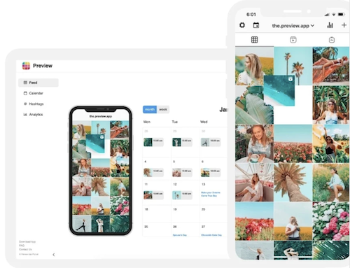 Instagram planning App: Preview app