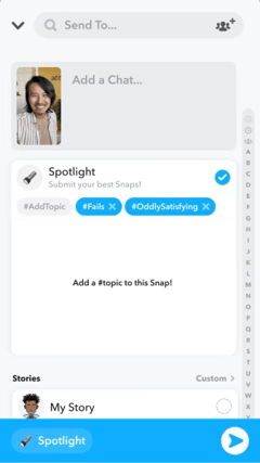 how to post snapchat spotlight on your mobile device