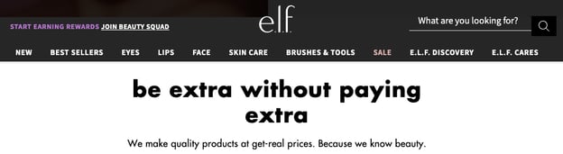 low product price in makeup industry elf cosmetics