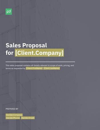 Business Proposal Templates: Sales 