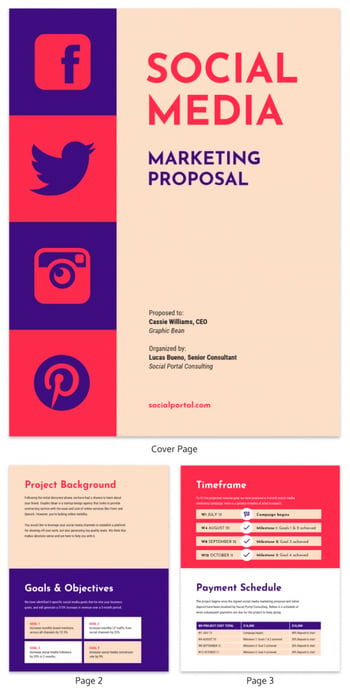 Business Proposal Example: Social Media