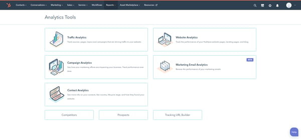 hubspot analytics tools and CRM