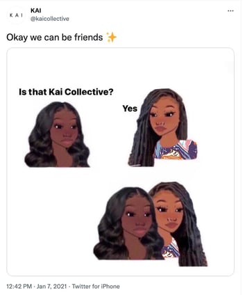 نمونه بازاریابی میم توسط Kai Collective