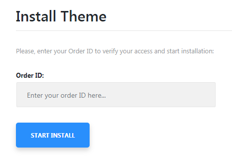 Monstroid Theme Installation: Input order ID