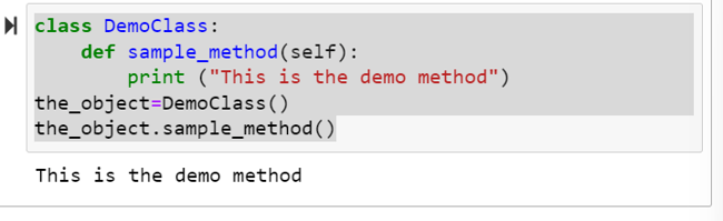 Python self example