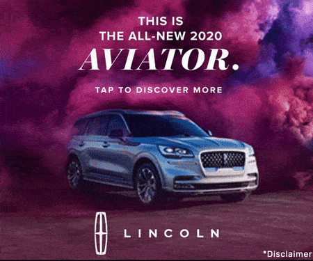 rich media ad example by Lincoln Aviator