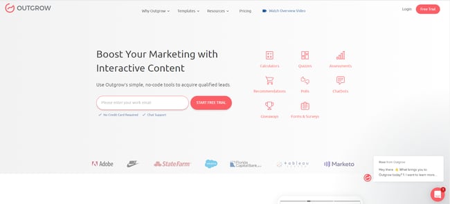 Best Interactive Content Tools: Outgrow