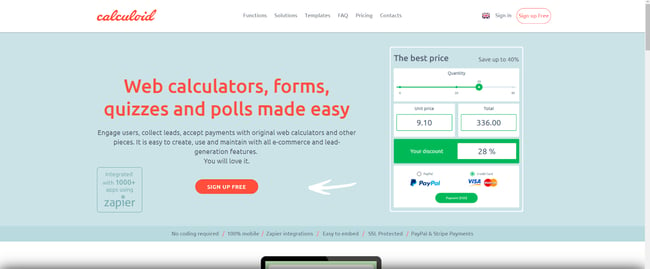 Best Interactive Content Tools: Calculoid