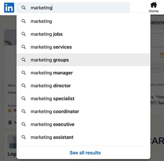 ow to Find Groups on LinkedIn step 1
