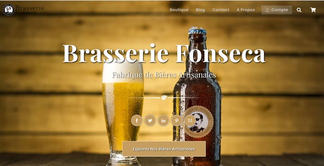 Themify Site Example: Brasserie Fonseca