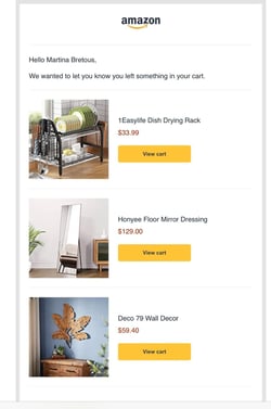 trigger marketing example: amazon 