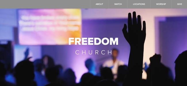 church websites: Freedom Church
