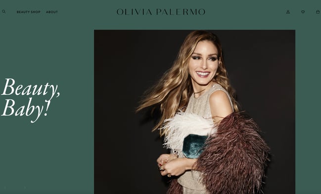 influencer website examples, Olivia Palermo