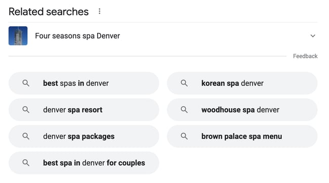 voice-optimized queries on the google results page