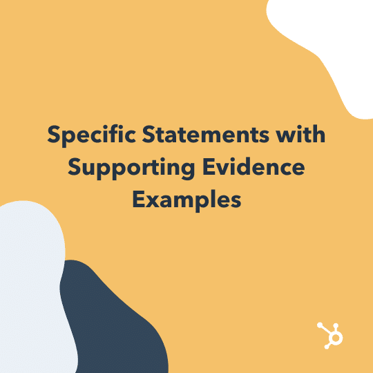 customer service self evaluation examples: specific statements with supporting evidence