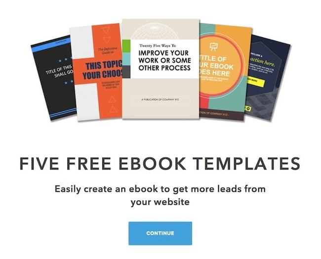 Examples of adding value to a landing page with an ebook