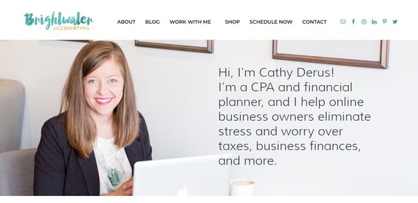 About me template, Cathy Derus