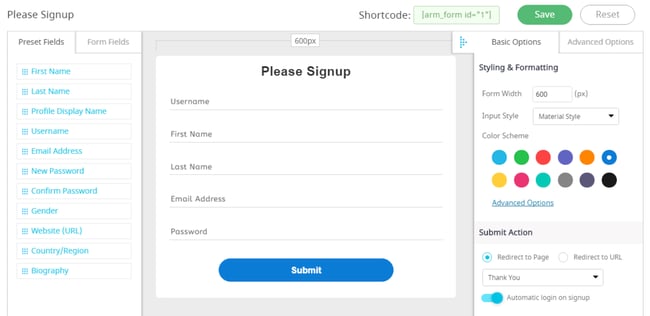 form builder for ARMember plugin review