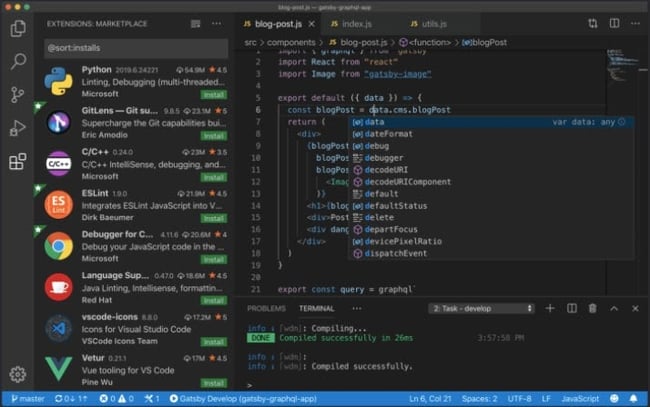 Searching text in Visual Studio Code, one of the best CSS editors