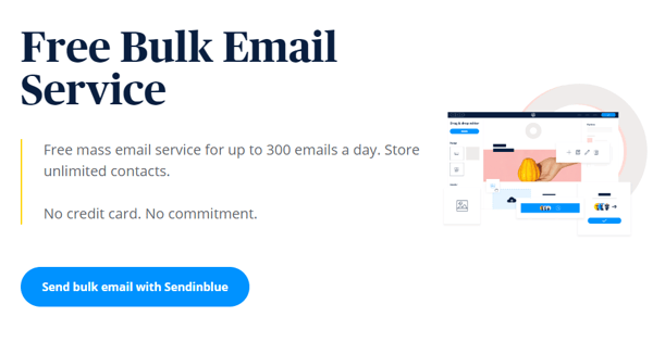 Bulk email service from Sendinblue