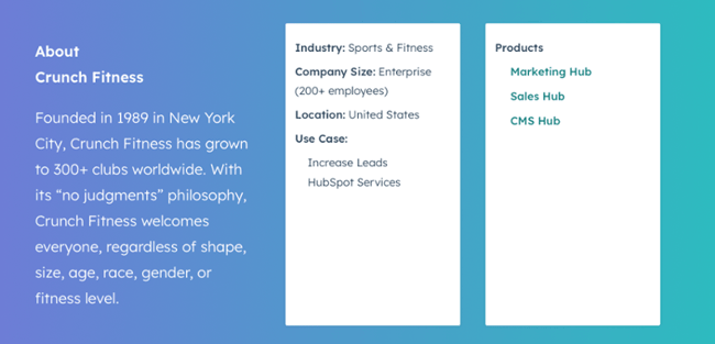 case study format: about the company