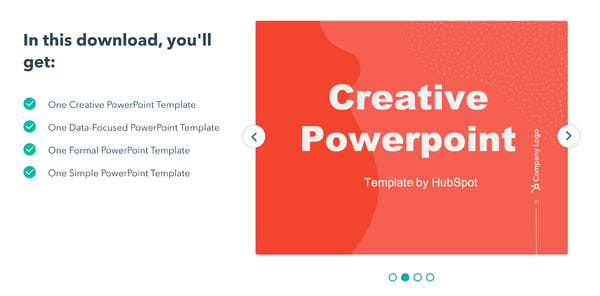 hubspot creative powerpoint template demo