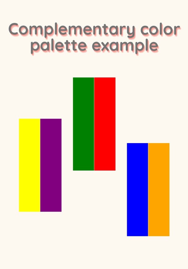 Complementary color palette inspiration
