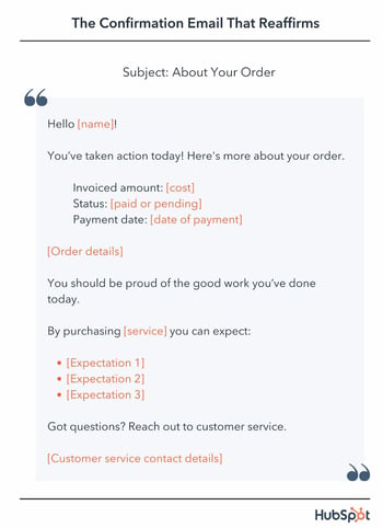 How to Send Effective Order Confirmation Emails [Examples + Template]