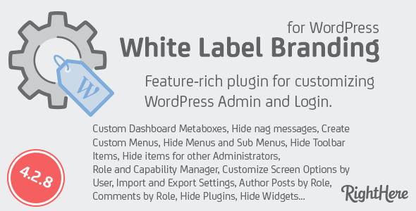 product page for the wordpress customize login page plugin white label branding for wordpress