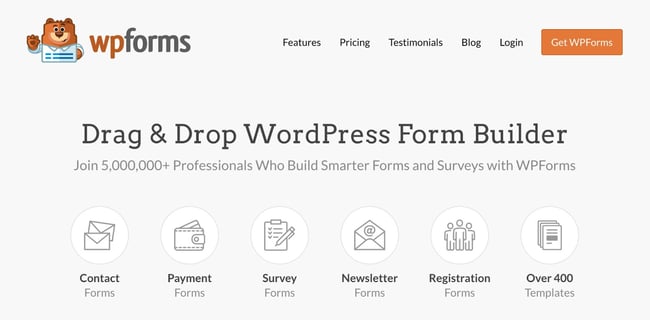 wpforms  homepage