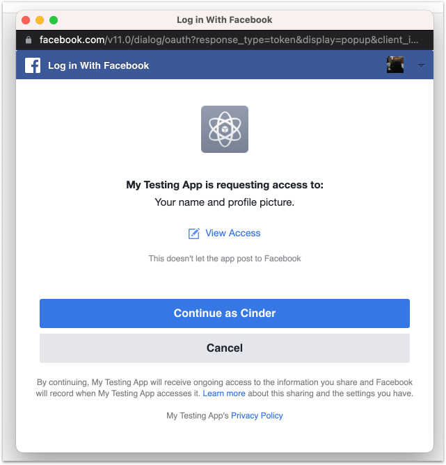  how to use facebook api: generate access token and log in with Facebook