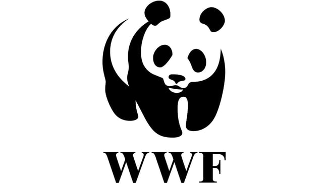 WWF logo is perceived as panda because of Gestalt law of closure
