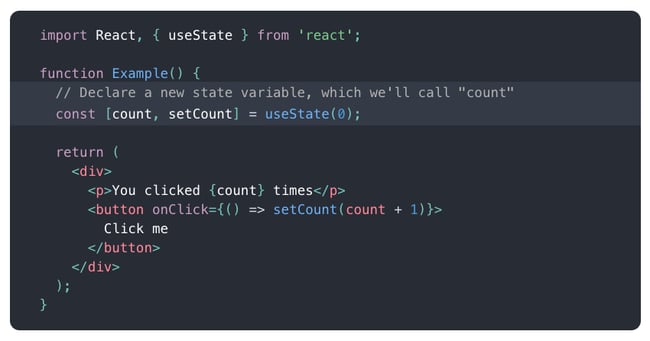 outdated web development strategy: using React class components instead of hooks