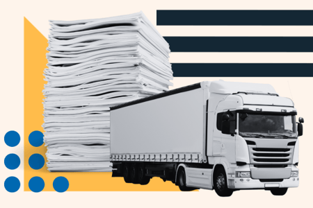 truck and papers representing edis and apis