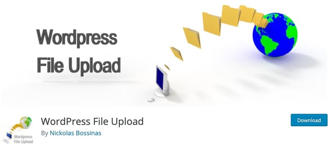 download page for the wordpresss file upload plugin wordpress file upload