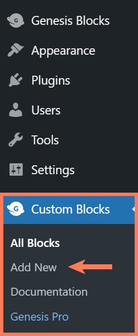 how to use custom blocks