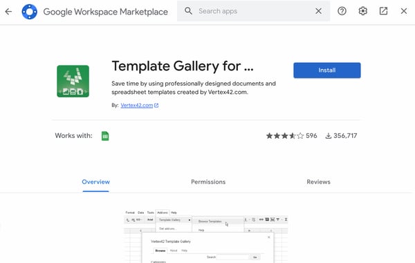 google sheets project management template, google workspace marketplace