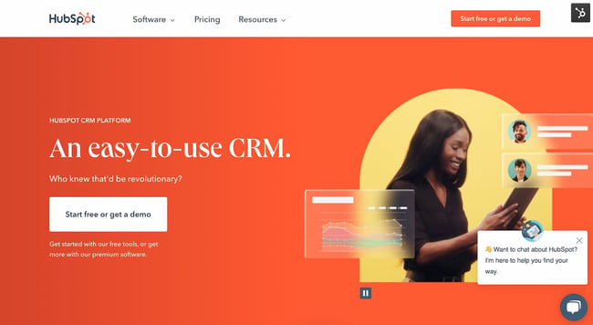  a modern website for the company hubspot